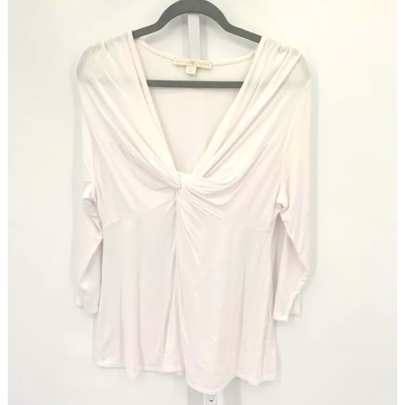 Boston Proper white twist top S - Picture 1 of 2